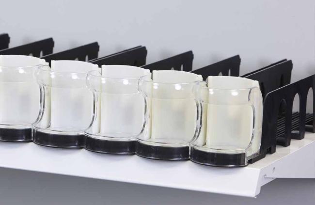 6  RTC BevTrac Beverage 9 Lanes Tracks 16 20 oz Vending Glides Organizer EcoTrac 
