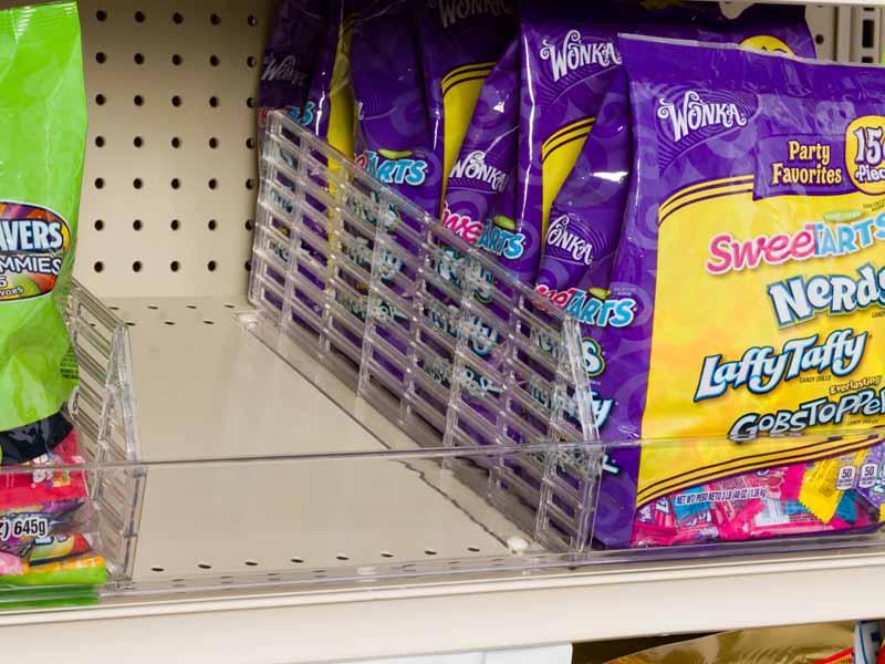 Clearview clear divider shelf management system